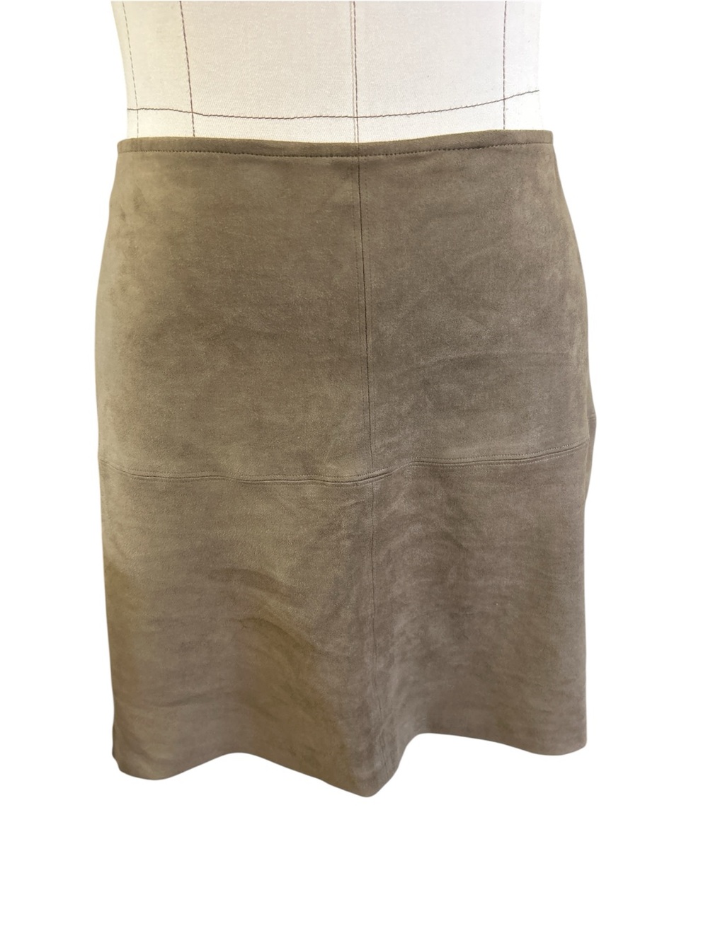 Kenar faux suede stretch midi skirt brown Size 6